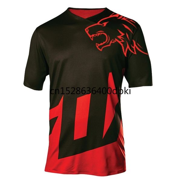 

2020 cycling new fight color moto gp mountain bike motocross cycling long sleeves jersey bmx dh t shirt clothes orange, Black;red