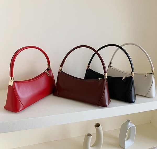 

designer women handbag luxury lady underarm shoulder bag plain temperament shoulder bag large capacity small handbag