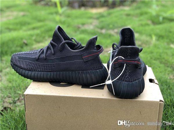 

2019 v2 black 3m mens womens running shoes yeezreel yecheil citrin cloud white glow in the dark kanye west designer trainers sports sneaker