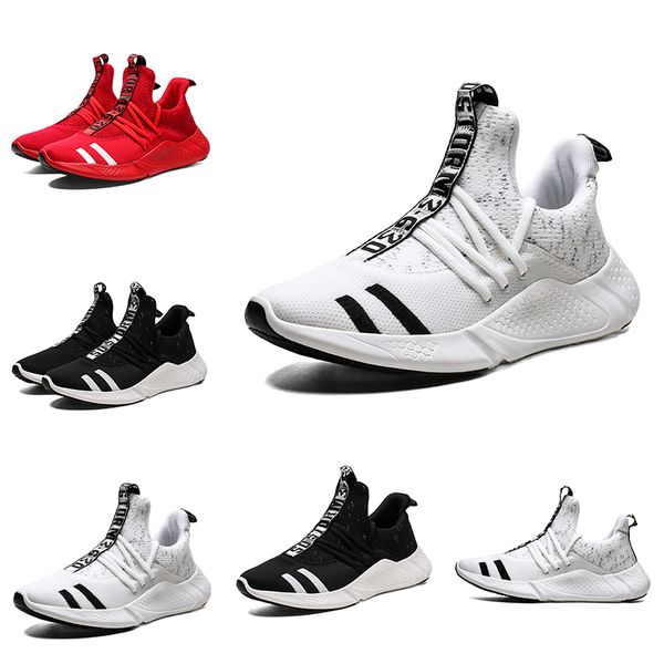 

luxury designer mens running shoes black white red winter jogging shoes trainers sport sneakers homemade brand made in china size 3944