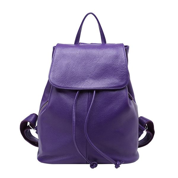 

рюкзак из натуральной кожи женский повседневный рюкзака мешком dos vintage bagpack простые сумки на ремне женщины рюкзака