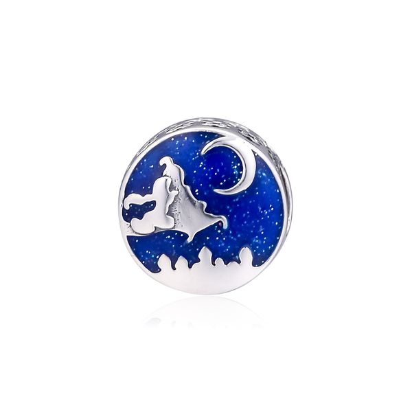 

2019 mother's day 925 sterling silver jewelry magic carpet ride charm beads fits pandora bracelets necklace for women diy making, Bronze;silver