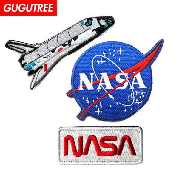 

GUGUTREE HOOk&LOOP embroidery outer space patches armband patches badges applique patches for clothing SP-508