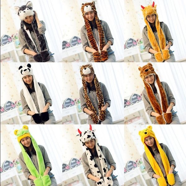 Leopard CAPPELLO ANIMALE Mitten SCIARPA