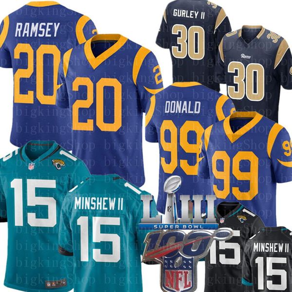 

los angeles # ram 99 aaron donald 20 jalen ramsey jersey 15 minshew ii jacksonville # jaguar jersey foles josh allen todd gurley ii, Black;red