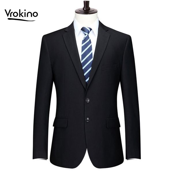 

new in 2019 plus size size xl-9xl men's blazer business leisure fashion office suit coat the man men slim fit dress, White;black