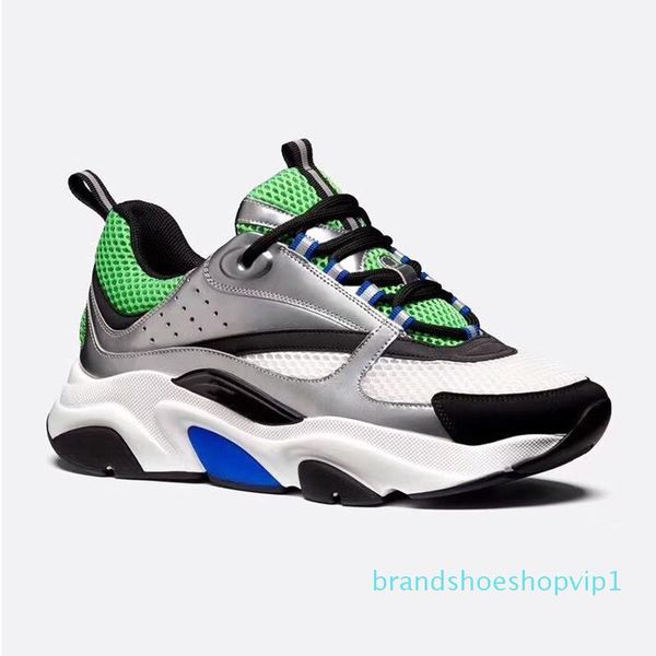 

new b22 men's technical knit calfskin trainers shoes luxury fashion sports shoes french designer brand casual shoes 36-45, Black