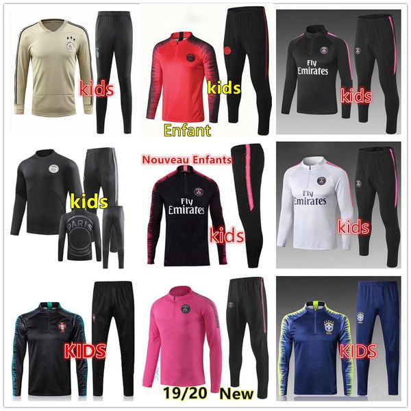 

New kid p g track uit 2019 2020 p g occer jogging jacket mbappe pogba 18 19 pari child football training uit