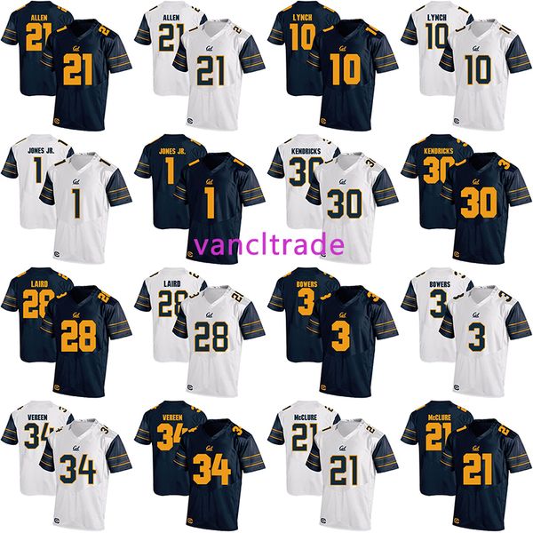 

2019 ncca football california golden 21 keenan allen 10 marshawn lynch 1 marvin jones jr 30 mychal kendricks 28 patrick laird jerseys, Black;red