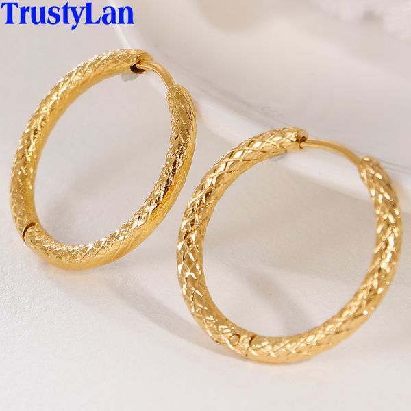 

luxury round stud earrings for women gold color stainless steel wedding jewelry for bride cute korean ladies small earrings 2019, Golden;silver