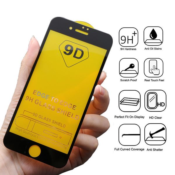 

9d curved full cover tempered glass on the for iphone 11 pro x xr xs max screen protector for iphone 8 7 6 6s plus protection film