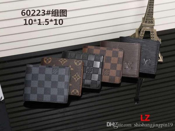 

Wholesale best selling designers short wallet fashion simple men's clutch bag casual short pocket wallet men's credit card wallet