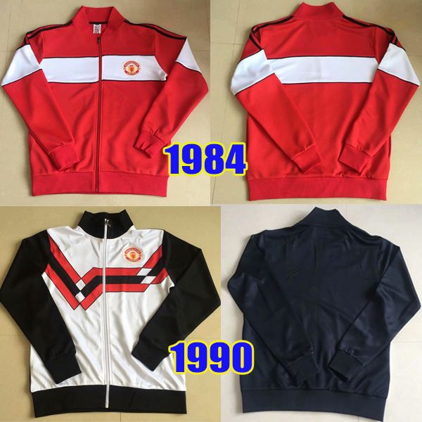 

man 1984 red 1990 manchester retro jacket uniteds centenary soccer jersey home red uefa jersey 84 85 football suit, Black;yellow