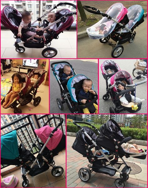 

newstars twins детская коляска fold light съемные двойной pram два сиденья новорожденные коляски babyhit каталку от 0 до 4 года
