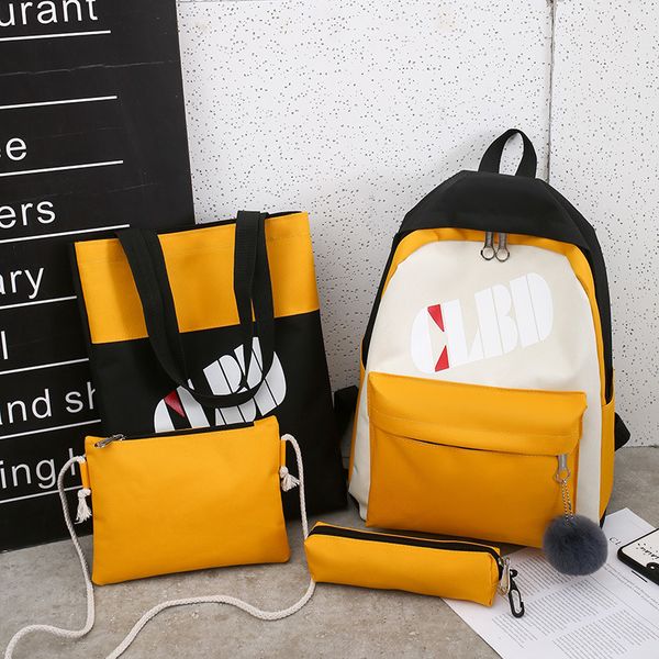 

холщовая сумка женская корейская студенческая сумка через плечо диагональная многоцелевая семья из четырех харадзюку японская литературная п