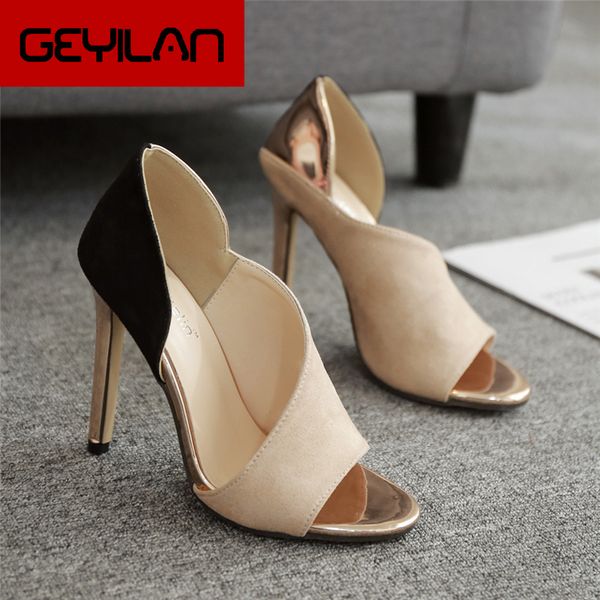 

2019 summer women 11.5cm high heels open toe gold sandals female fetish gladiator shoes lady stiletto valentine patchwork pumps, Black