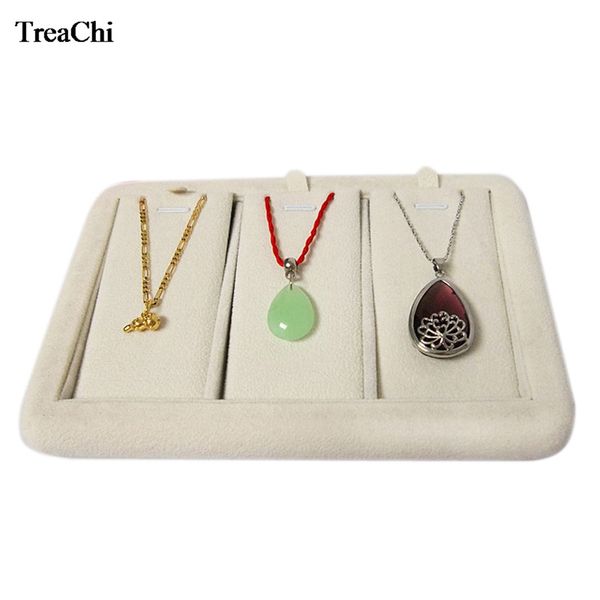 

качество портативный бархат кулон ювелирные изделия витрина деревянные 3 сетки серьги ожерелье дисплей держатель организатор лоток 18*12*2 c, Black