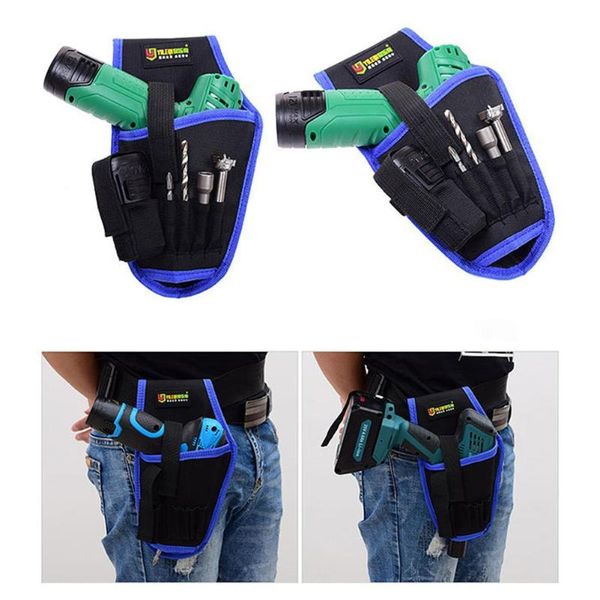 

lithium electric drill wrench hardware toolkit waist pack storage tool bag