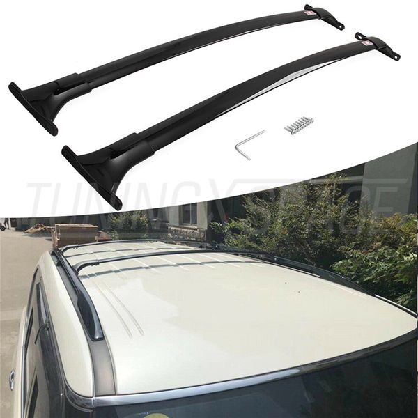 

2 pcs fit for infiniti qx56 qx80 2011-2019 black roof rack crossbar carrier set
