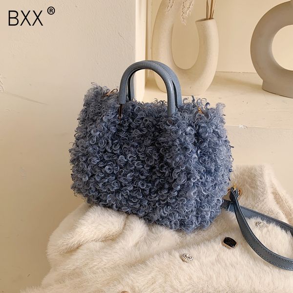 

bxx] искусственный мех crossbody сумка для женщин 2019 зима все матч женского плеча сумки женских сумок и кошельки hj160