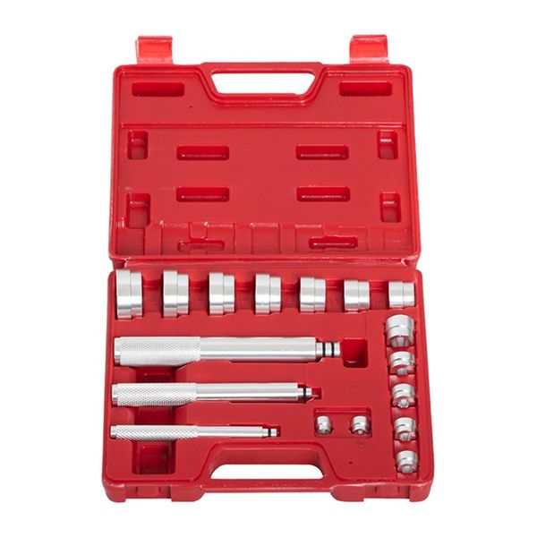 Freeshipping 17PCS Bearing Race Seal Driver Master Tool Set Aluminium Radachse Set NEU