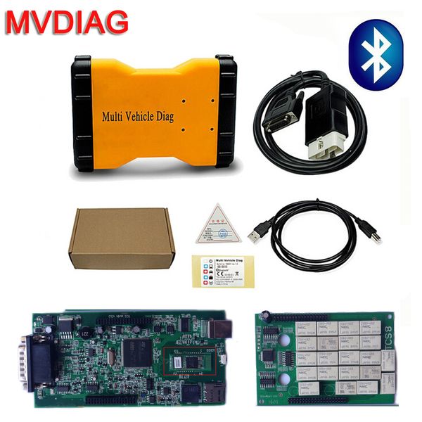 

green pcb board mvddiag multi vehicle scanner with 2015.r3 keygen tcs cdp pro plus 3 in 1 mvd auto diagnostic tool for car/truck