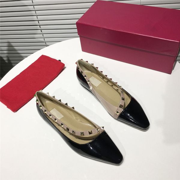 

2020 brand fashion luxury designer women shoes brand fashion luxury designer women shoes luxury flats women designer flat with box 41, Black