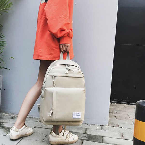 

simple classic canvas school bags for teenagers girls student book bag female backpacks travel bagpack stachels rucksack mochila