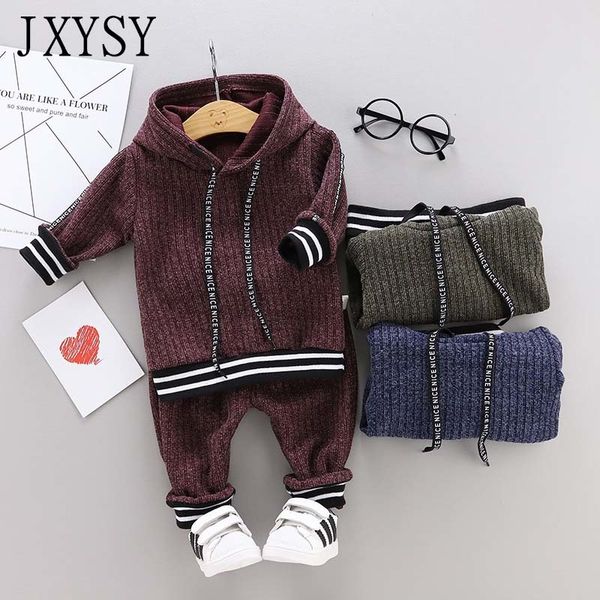

2020 осень новый baby boys одежда детская одежда наборы повседневная мальчики с капюшоном толстовка + брюки 2 шт. одежда для малышей костюм, White