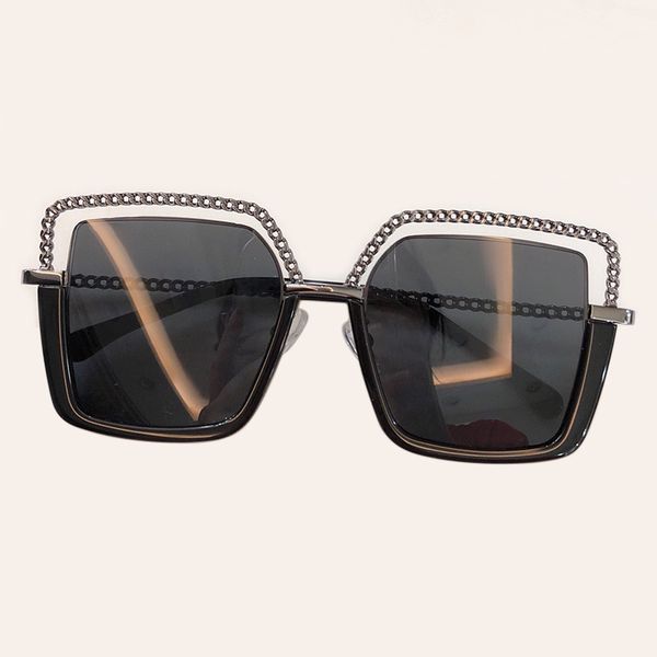 

new square sunglasses women eyewear 2020 alloy sun glasses for female brand designer uv400 with box, White;black