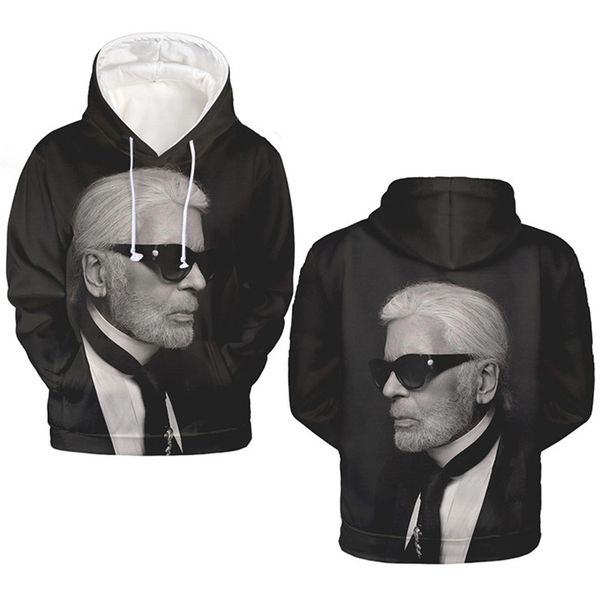 

Karl Fashion Founders 3D Digital Print Mens Hoodies Lagerfeld O Neck Long Sleeve Sweatshirts Hot Mens Apparel