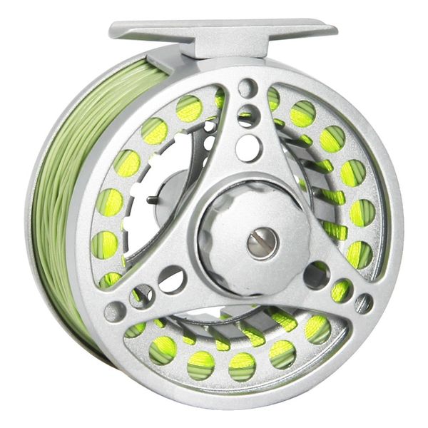 

angler dream fly reel combo 1/2 3/4 5/6 7/8 wt fly fishing reel with fly lines aluminum alloy fishing reel