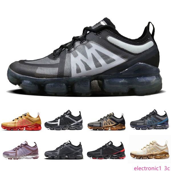

summer 2019 air cushion brand shoes man sneakers canyon gold aluminum blue men women black red trainer sports running shoe 5.5-11, Black;green