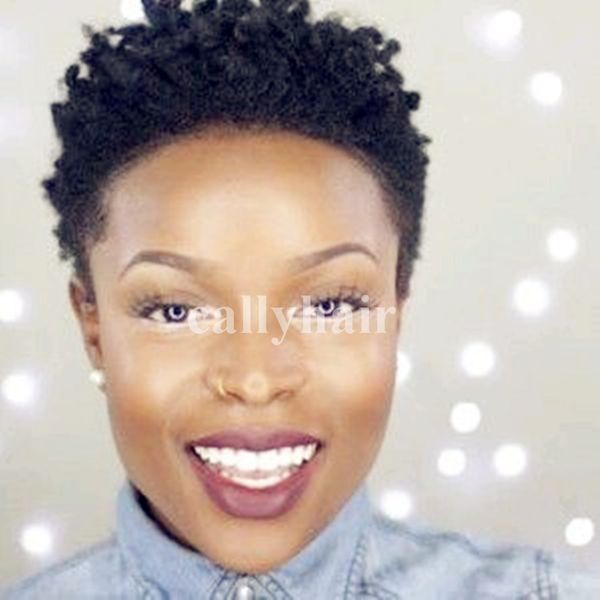 European Hair Celebrity Small Curly Short Lace Wigs Short Curly