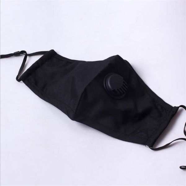 

wholesale kids mask cotton boy girl face masks breathing valve 3-layer designer mask dustproof pm2.5 earloop black masks 2020