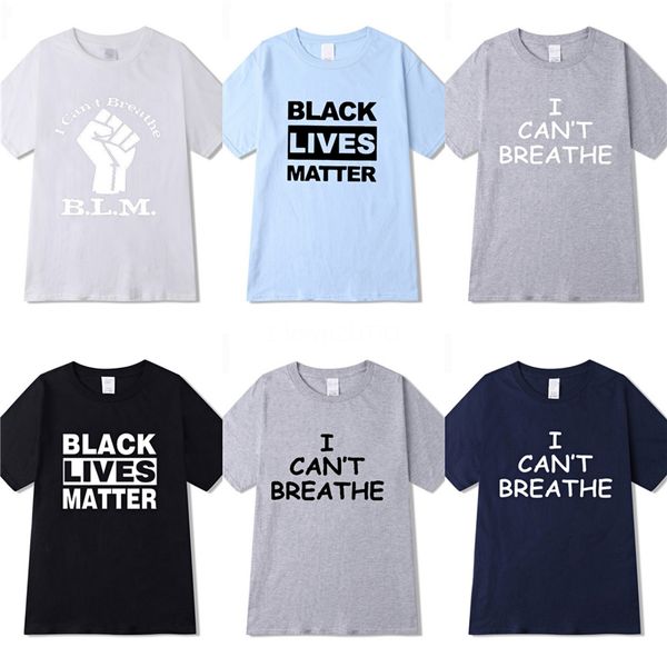 

i cant breathe2020 new handsome fashion male designer v-neck t-shirt printing breathable fashion male t-shirt short sleeve pilling resis #15, White;black