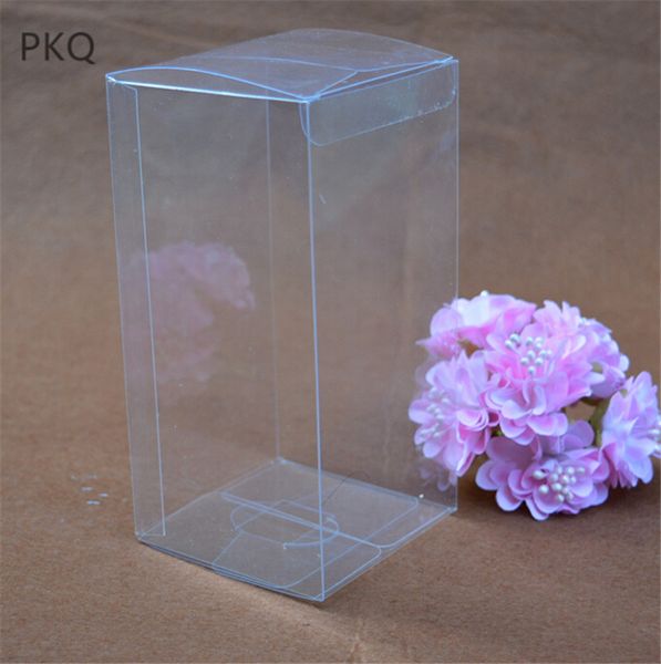 

10pcs large plastic clear pvc boxes transparent waterproof gift packing box for jewelry/candy/toys display box