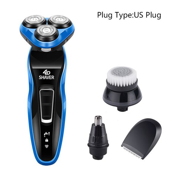 

4 in 1 male electric shaver whole body washable shaving machine rechargeable beard trimmer multifunctional floating razor