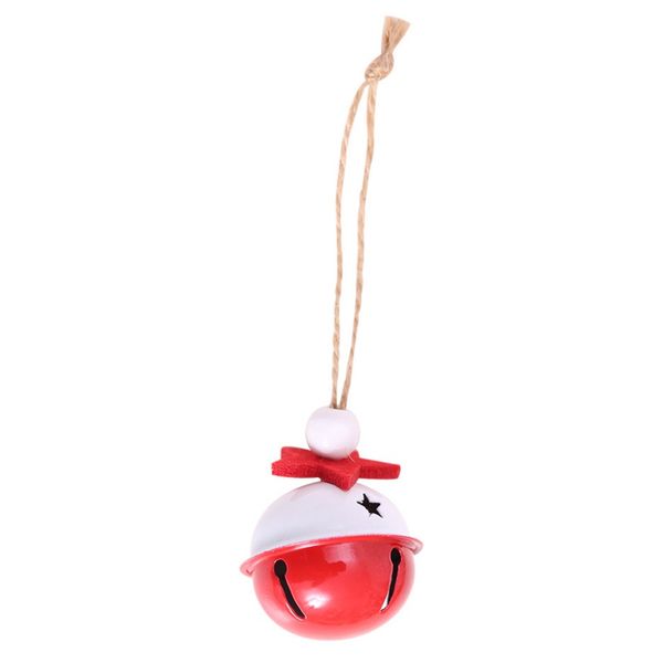 

christmas bells red and white metal hollow out decorative bells christmas pendant hanging holiday decorations