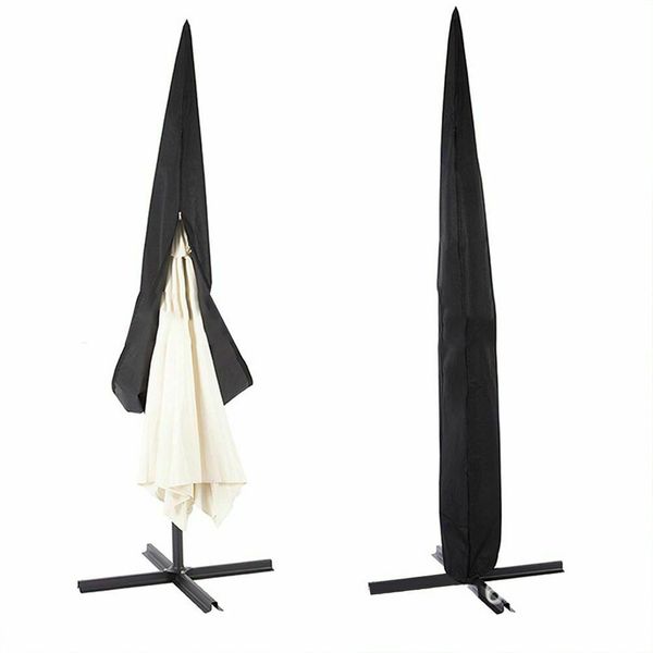 

waterproof oxford cloth outdoor sunshade umbrella cover ,black garden/beach parasol rain cover accessories with zipper