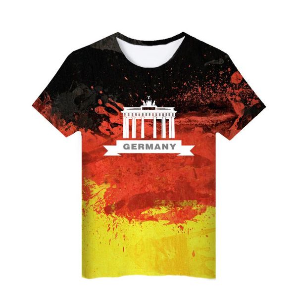 

new 3d print germany national flag t-shirt fashion men women summer tees germany national flag 3d men's t shirt, White;black