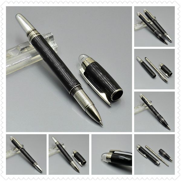 

m-black metal roller ball pen / ballpoint pen administrative office stationery luxury write ball pens for business gift, Blue;orange