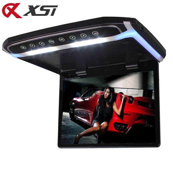

xst 15,6 дюймовый автомобильный монитор для крепления на крыше флип вниз tft lcd плеер поддержка 1080p usb fm hdmi sd сенсорная кнопка потол