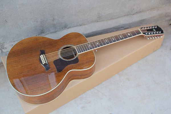 

2041 new co tom cla ic old brown wood grain taylor 12 tring acou tic guitar