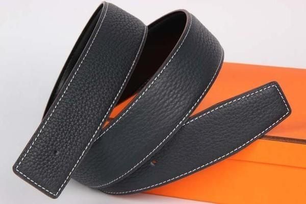 

4- new fashion mens business belts luxury ceinture automatic buckle genuine leather belts for men women waist belt ing, Black;brown