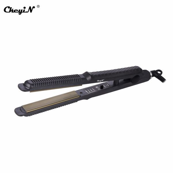 

ckeyin 24mm professional ceramic flat curling iron hair crimper & curler anion waver hair plate ptc fast heating styling tools