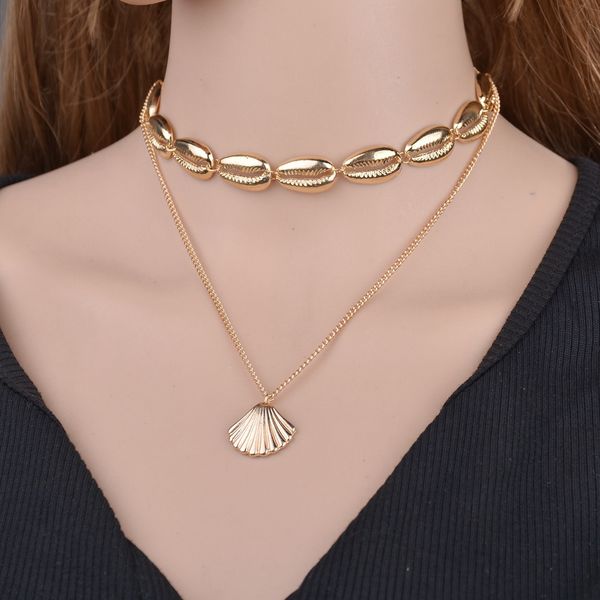 

cowrie choker necklace sea shell choker natural shell necklace cowry kauri shell ibiza necklace cowr, Silver