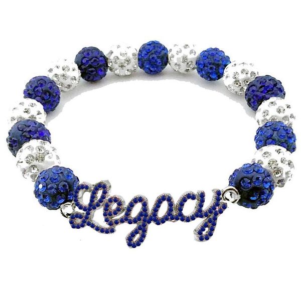 

beaded, strands greek sorority zeta legacy bracelet jewelry zpb accessories, Black