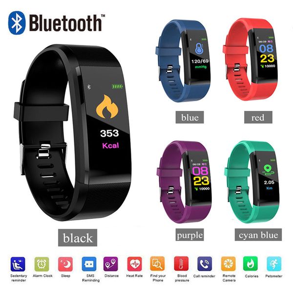 

fitness tracker hr watch with heart rate monitor waterproof smart fitness band with step counter calorie counter pedometer watch, Slivery;brown