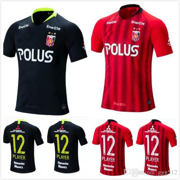 

лучшее качество 2019 япония j лига urawa red diamonds футбол джерси пользовательское имя номер 12 игрок рубашки футбола высокого качества ос, Black;yellow